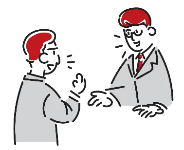 対話しているイメージ画像