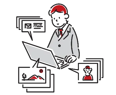 対話しているイメージ画像